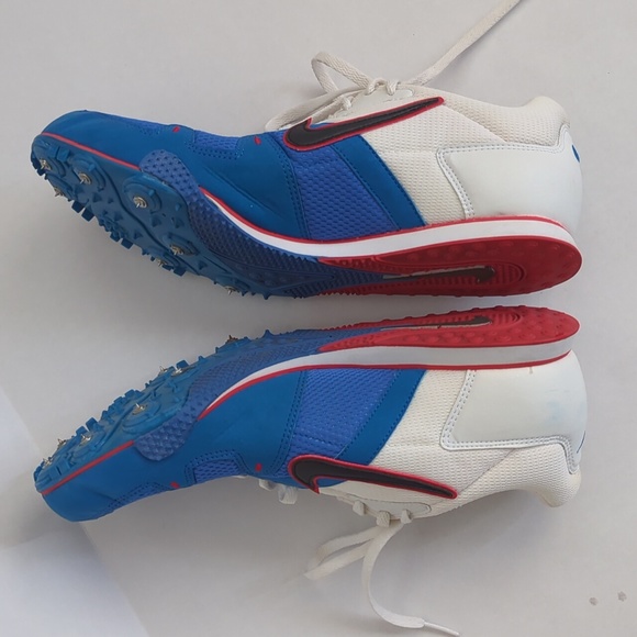 Nike Zoom Rival D III Plus Lace Up Spike Running Sneaker 11 Red White Blue - Picture 11 of 16
